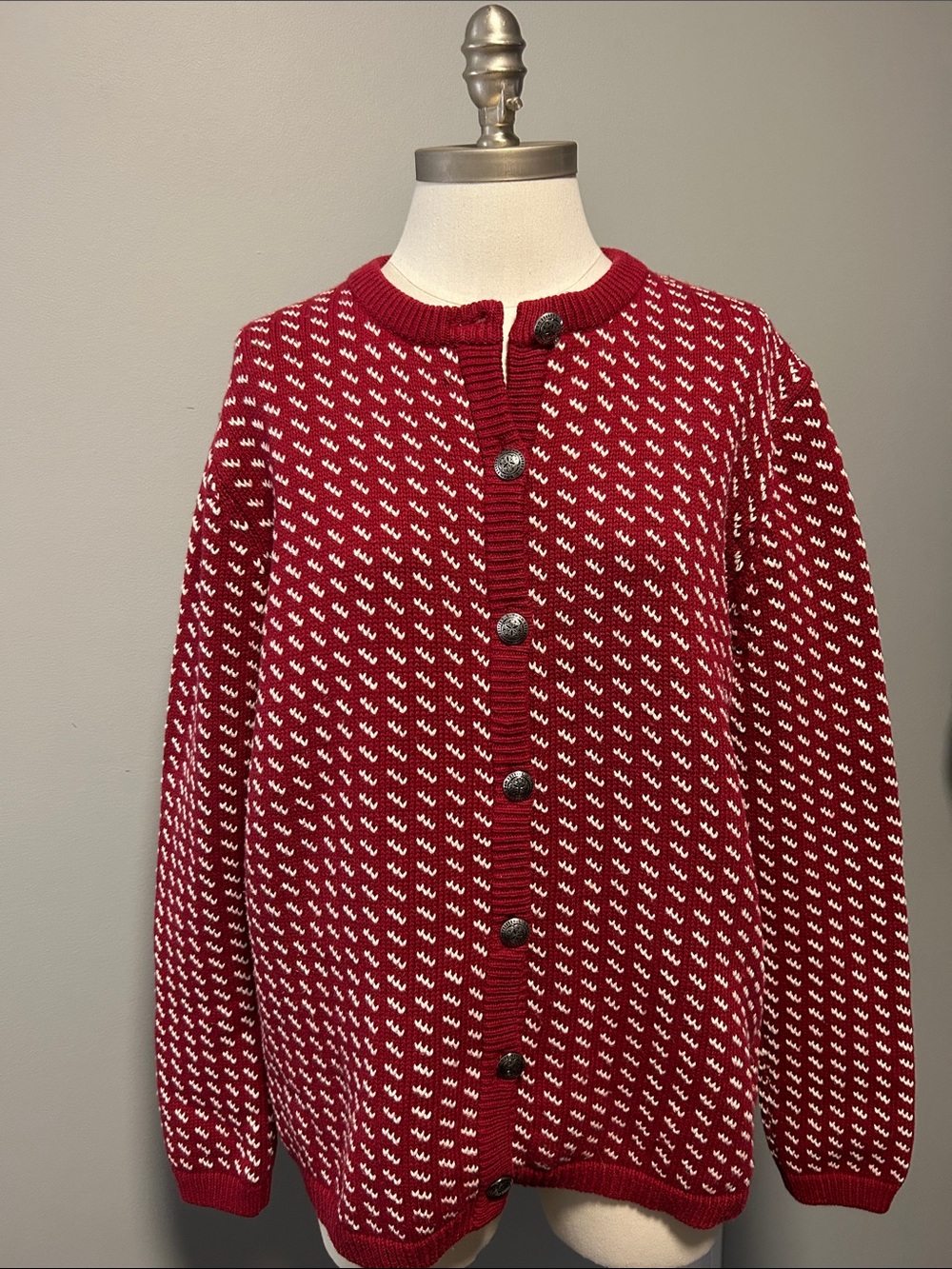 Vintage L.L. Bean Wool Blend Cottagecore Cardigan Sweater